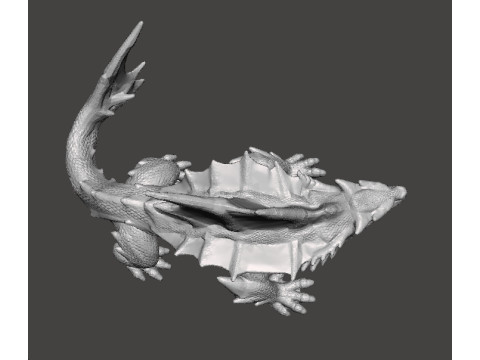 DRAGON SHARK MINIATURE MODEL FIGURE FOR FANTASY GAMES RPG DND 3D 打印模型