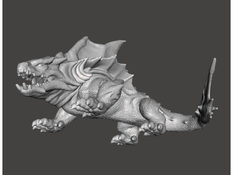 DRAGON SHARK MINIATURE MODEL FIGURE FOR FANTASY GAMES RPG DND 3D 打印模型