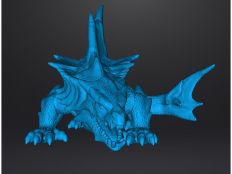 DRAGON SHARK MINIATURE MODEL FIGURE FOR FANTASY GAMES RPG DND 3D 打印模型