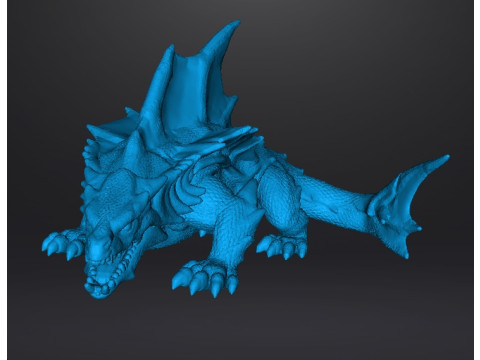DRAGON SHARK MINIATURE MODEL FIGURE FOR FANTASY GAMES RPG DND 3D 打印模型