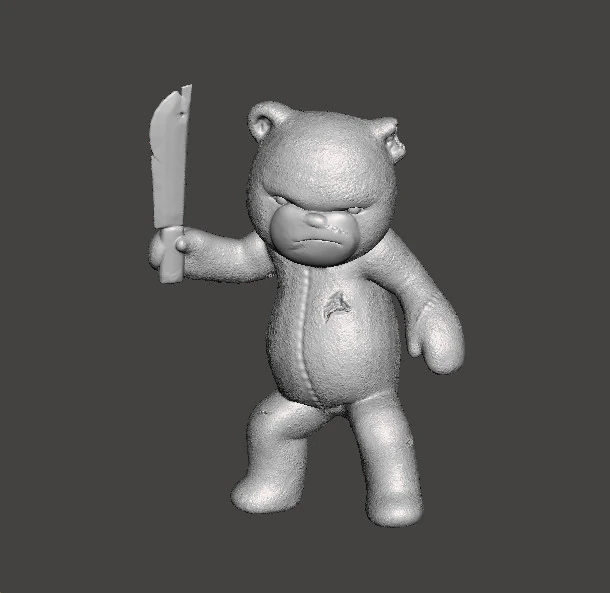 BUTCHER BEAR MINIATURE MODEL FOR HORROR OR FANTASY GAMES RPG DND 3D Print Model .c4d .max .obj .3ds .fbx .stl .blend 