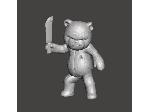 BUTCHER BEAR MINIATURE MODEL FOR HORROR OR FANTASY GAMES RPG DND Model Cetak 3D