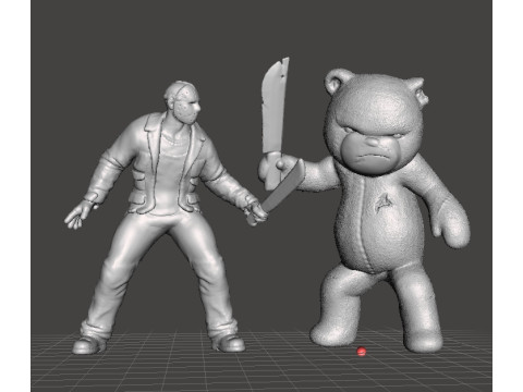 BUTCHER BEAR MINIATURE MODEL FOR HORROR OR FANTASY GAMES RPG DND 3D 打印模型