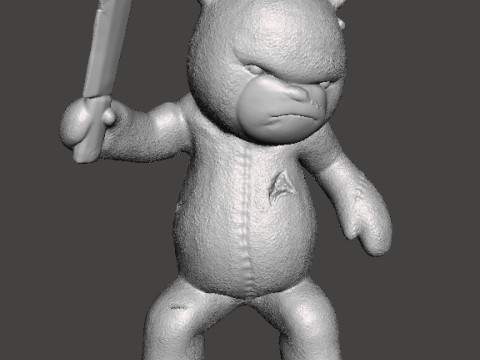 BUTCHER BEAR MINIATURE MODEL FOR HORROR OR FANTASY GAMES RPG DND 3D 打印模型