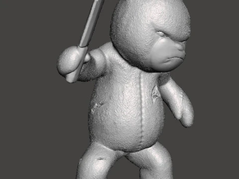 BUTCHER BEAR MINIATURE MODEL FOR HORROR OR FANTASY GAMES RPG DND 3D Print Model