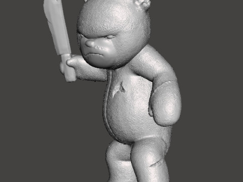 BUTCHER BEAR MINIATURE MODEL FOR HORROR OR FANTASY GAMES RPG DND 3D 打印模型