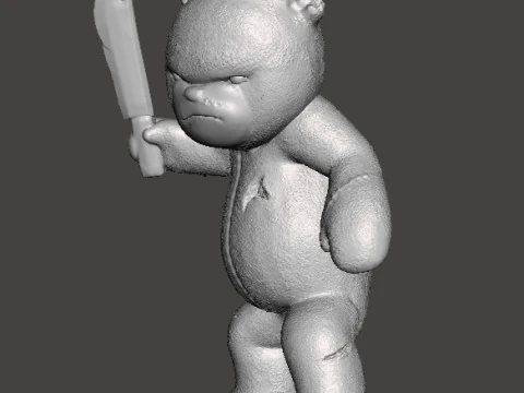 BUTCHER BEAR MINIATURE MODEL FOR HORROR OR FANTASY GAMES RPG DND 3D Print Model