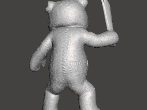 BUTCHER BEAR MINIATURE MODEL FOR HORROR OR FANTASY GAMES RPG DND 3D Print Model