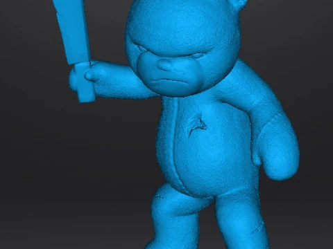 BUTCHER BEAR MINIATURE MODEL FOR HORROR OR FANTASY GAMES RPG DND 3D Print Model