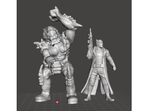 DOOMSDAY VINTAGE FIGURE MODEL FOR MODERN OR FANTASY GAMES RPG DND Model Cetak 3D