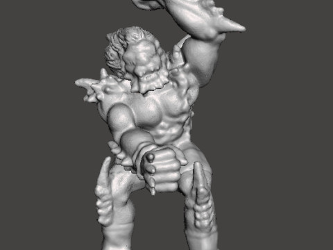 DOOMSDAY VINTAGE FIGURE MODEL FOR MODERN OR FANTASY GAMES RPG DND Model Cetak 3D