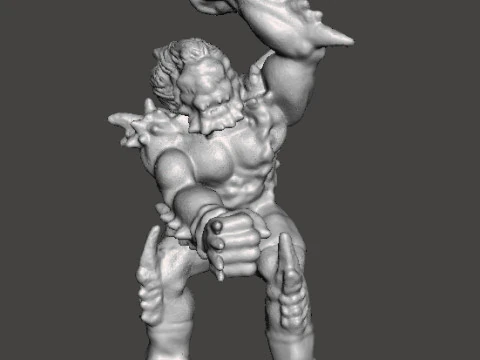 ВИНТАЖНАЯ МОДЕЛЬ ФИГУРКИ DOOMSDAY ДЛЯ СОВРЕМЕННЫХ ИЛИ ФЭНТЕЗИ-ИГР RPG DND 3D Принт Модель