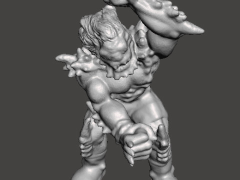 DOOMSDAY VINTAGE FIGURE MODEL FOR MODERN OR FANTASY GAMES RPG DND Model Cetak 3D