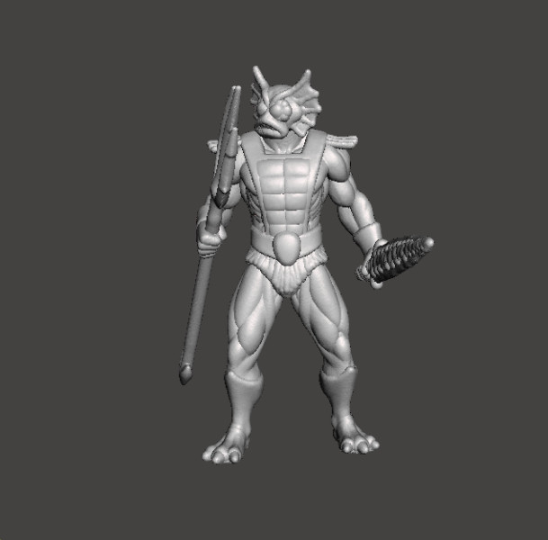 MERMAN CLASSIC MINIATURE MODEL FIGURE FOR FANTASY GAMES RPG DND Modello di stampa 3D .c4d .max .obj .3ds .fbx .stl .blend 