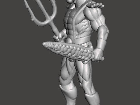 MERMAN CLASSIC MINIATURE MODEL FIGURE FOR FANTASY GAMES RPG DND Modello di stampa 3D