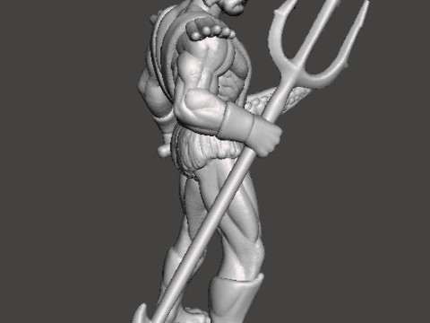 MERMAN CLASSIC MINIATURE MODEL FIGURE FOR FANTASY GAMES RPG DND Modello di stampa 3D