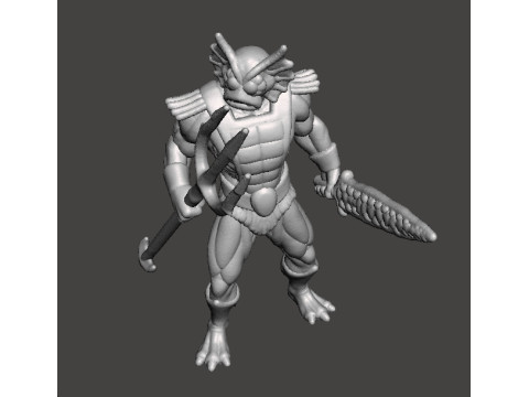 MERMAN CLASSIC MINIATURE MODEL FIGURE FOR FANTASY GAMES RPG DND Modello di stampa 3D