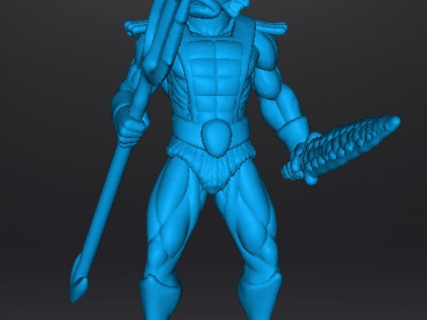MERMAN CLASSIC MINIATURE MODEL FIGURE FOR FANTASY GAMES RPG DND Modello di stampa 3D