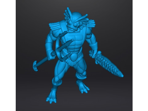 MERMAN CLASSIC MINIATURE MODEL FIGURE FOR FANTASY GAMES RPG DND Modello di stampa 3D