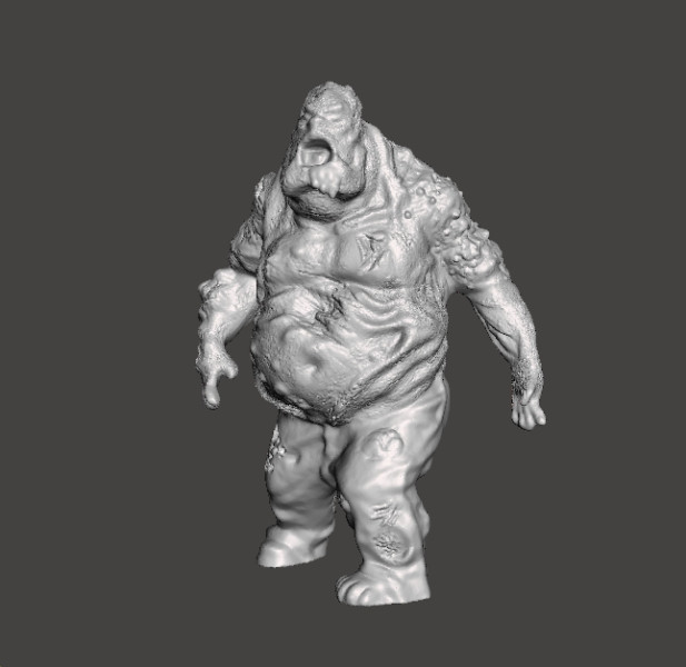 PUKING FAT ZOMBIE MINIATURE MODEL FIGURE FOR FANTASY OR HORROR GAMES RPG DND 3D Принт Модель .c4d .max .obj .3ds .fbx .stl .blend