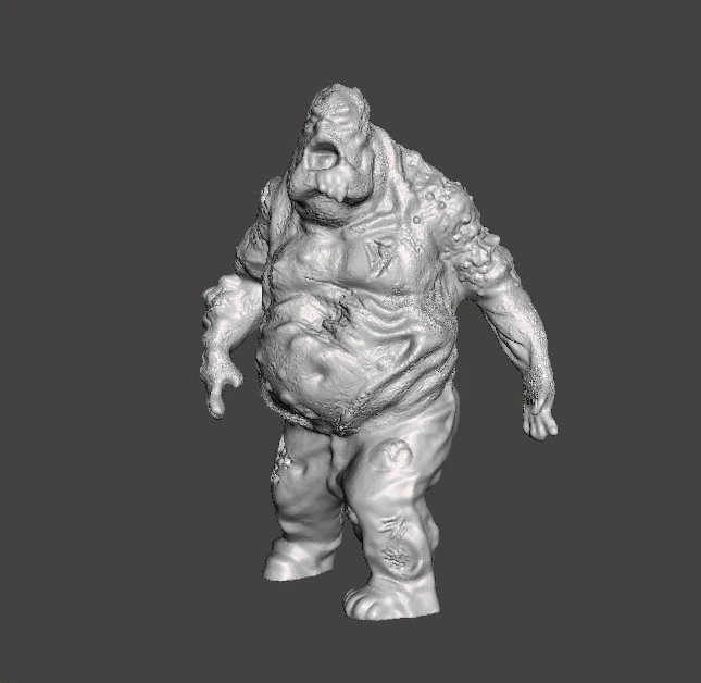 PUKING FAT ZOMBIE MINIATURE MODEL FIGURE FOR FANTASY OR HORROR GAMES RPG DND 3D Print Model .c4d .max .obj .3ds .fbx .stl .blend 