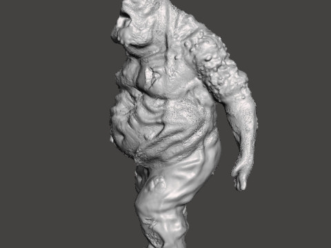PUKING FAT ZOMBIE MINIATURE MODEL FIGURE FOR FANTASY OR HORROR GAMES RPG DND 3D Принт Модель