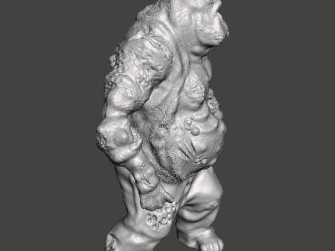 PUKING FAT ZOMBIE MINIATURE MODEL FIGURE FOR FANTASY OR HORROR GAMES RPG DND 3D Принт Модель