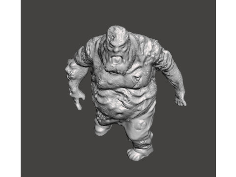 PUKING FAT ZOMBIE MINIATURE MODEL FIGURE FOR FANTASY OR HORROR GAMES RPG DND 3D Принт Модель
