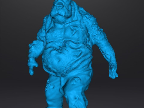 PUKING FAT ZOMBIE MINIATURE MODEL FIGURE FOR FANTASY OR HORROR GAMES RPG DND 3D Принт Модель