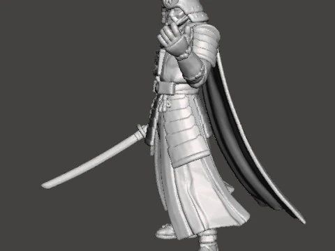 FIGURA MODELLO IN MINIATURA DI VADER SAMURAI PER GIOCHI FANTASY O SCIFI RPG DND Modello di stampa 3D