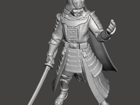 FIGURA MODELLO IN MINIATURA DI VADER SAMURAI PER GIOCHI FANTASY O SCIFI RPG DND Modello di stampa 3D