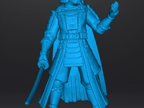VADER SAMURAI MINIATURE MODEL FIGURE FOR FANTASY OR SCIFI GAMES RPG DND Model Cetak 3D