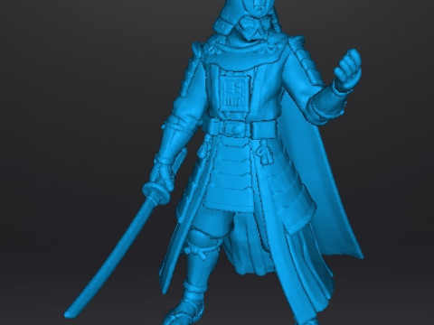VADER SAMURAI MINIATURE MODEL FIGURE FOR FANTASY OR SCIFI GAMES RPG DND Model Cetak 3D