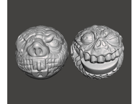 MADBALLS PUCK EATER FIGURE MONSTER PLASTIC 80s TOY KIDS PVC Model Cetak 3D
