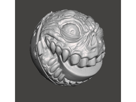 MADBALLS PUCK EATER FIGURE MONSTER PLASTIC 80s TOY KIDS PVC Model Cetak 3D