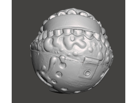 MADBALLS PUCK EATER FIGURE MONSTER PLASTIC 80s TOY KIDS PVC Model Cetak 3D