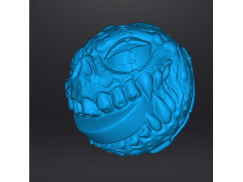 MADBALLS PUCK EATER FIGURE MONSTER PLASTIC 80s TOY KIDS PVC Model Cetak 3D