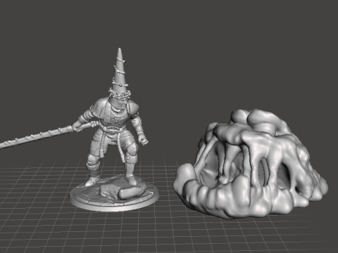 MIMIC SLIME MINIATURE MODEL FIGURE FOR FANTASY OR HORROR GAMES RPG DND Model Cetak 3D
