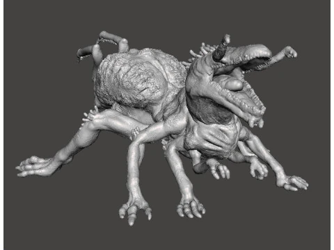 QUEEN CRAWLER MINIATURE MODEL FIGURE FOR FANTASY OR HORROR GAMES RPG DND 3D Print Model