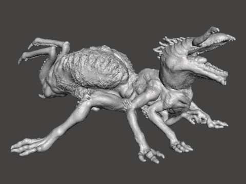 QUEEN CRAWLER MINIATURE MODEL FIGURE FOR FANTASY OR HORROR GAMES RPG DND 3Dプリントモデル