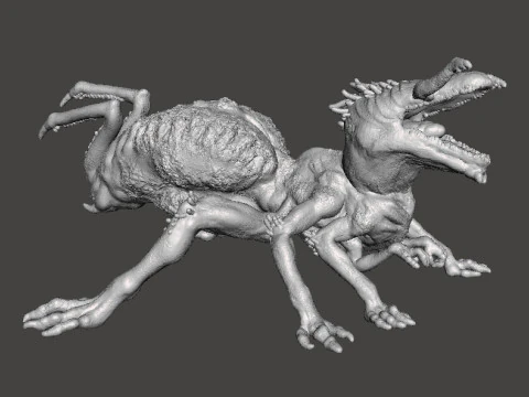 QUEEN CRAWLER MINIATURE MODEL FIGURE FOR FANTASY OR HORROR GAMES RPG DND 3D Print Model
