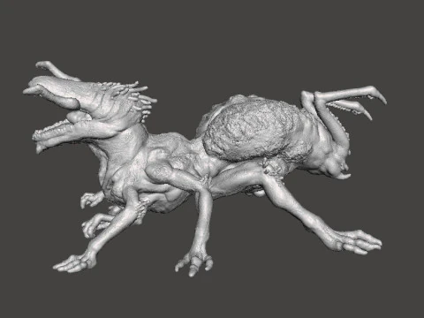 QUEEN CRAWLER MINIATURE MODEL FIGURE FOR FANTASY OR HORROR GAMES RPG DND 3D Print Model
