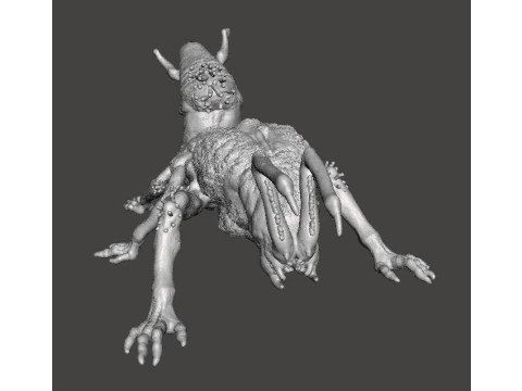 QUEEN CRAWLER MINIATURE MODEL FIGURE FOR FANTASY OR HORROR GAMES RPG DND 3D Print Model