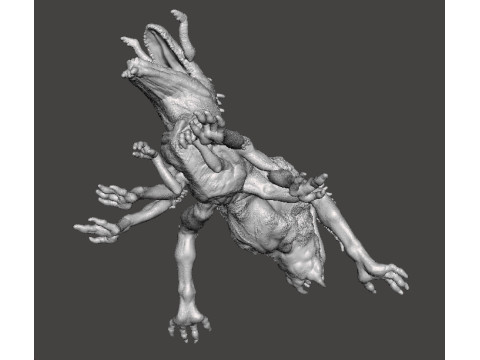 QUEEN CRAWLER MINIATURE MODEL FIGURE FOR FANTASY OR HORROR GAMES RPG DND 3Dプリントモデル