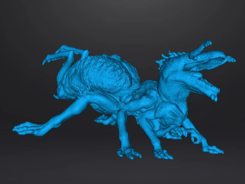 QUEEN CRAWLER MINIATURE MODEL FIGURE FOR FANTASY OR HORROR GAMES RPG DND 3D Print Model