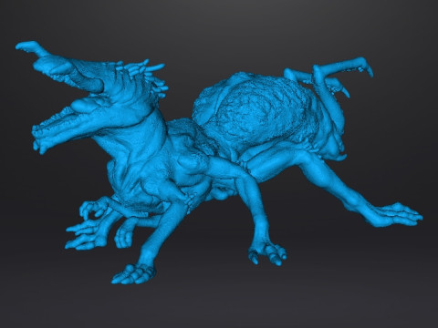 QUEEN CRAWLER MINIATURE MODEL FIGURE FOR FANTASY OR HORROR GAMES RPG DND 3Dプリントモデル