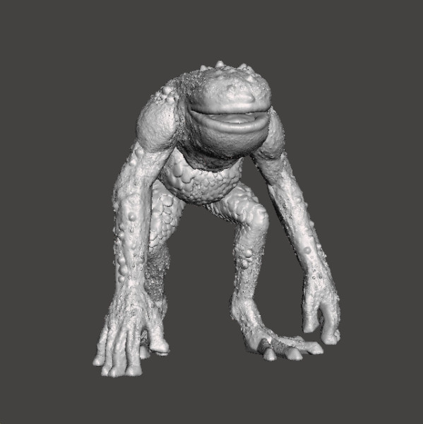 RE FROG HUNTER MINIATURE MODEL FIGURE FOR FANTASY OR HORROR GAMES RPG DND 3D Print Model .c4d .max .obj .3ds .fbx .stl .blend