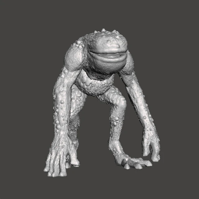 RE FROG HUNTER MINIATURE MODEL FIGURE FOR FANTASY OR HORROR GAMES RPG DND 3D Print Model .c4d .max .obj .3ds .fbx .stl .blend 