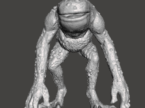 RE FROG HUNTER MINIATURE MODEL FIGURE FOR FANTASY OR HORROR GAMES RPG DND 3D Print Model