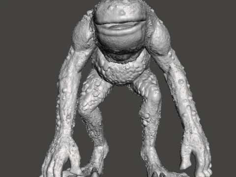 RE FROG HUNTER MINIATURE MODEL FIGURE FOR FANTASY OR HORROR GAMES RPG DND 3D Print Model